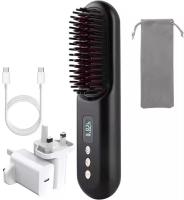 Brosses de lissage sans fil avec 4 réglages de température PD20W à charge rapide Anti-échaudement conception de chauffage rapide