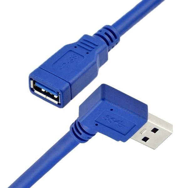 High Speed 5Gbps 90 Degree Right Angle USB 3.0 Type A Male to Female USB 3.0 Extension Cable