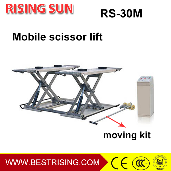 3Ton pneumatic used middle rise mobile car lift for auto garage
