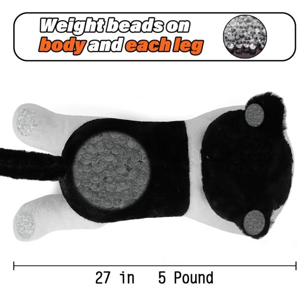 27 inches Cat Weighted stuffed animals, Cuddly Weighted Cat Plush Pillow Giant Plushie Ideal Gift for Adults & Kids