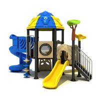 Anti poudre UV de jardin de glissière en plastique faite sur commande extérieure de terrain de jeu enduite pour des enfants