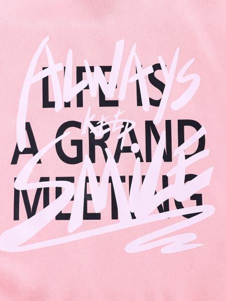 Pink Kids Hoodies Sweatshirts 100%Cotton 380gsm For Solid Pattern