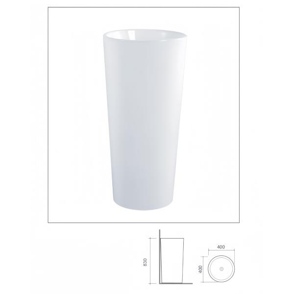 Floor Mounted Installation European Style Ceramic Hand Wash Basin with Sanitary Wares