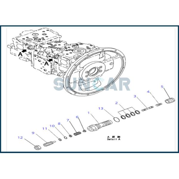 708-2L-24680 7082L24680 SPGO Seal Ring For KOMATSU WA100 D155A