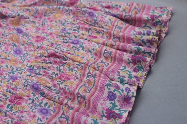 Printed Custom Womens Dresses Long Flounce Lavender Dresses With Front Buttons