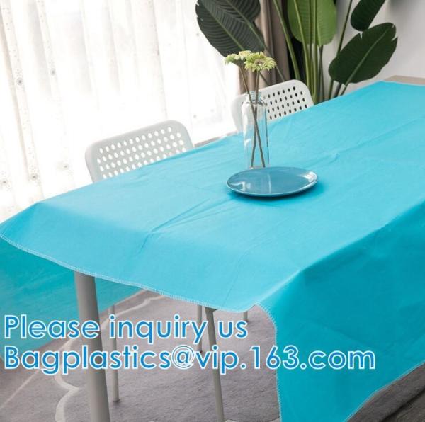 Flannel Backed Tablecloth, Indoor/Outdoor Tablecloth Non Toxic Christmas PVC Vinyl Holiday Kitchen Tablecloth Eco-Friend