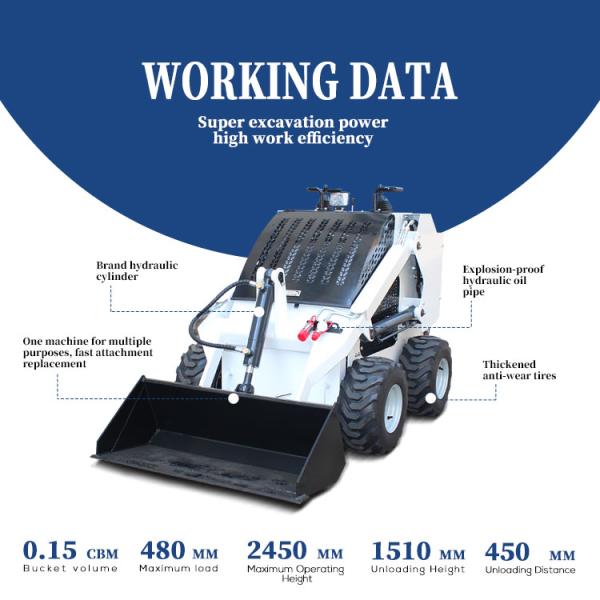 Многофункциональная сцепная сдвижная загрузка для смешивания бетона, снятия снега и чистки