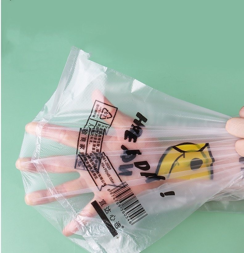 Bags Elastic Custom Plastic Shopping Bag T-Shirt Plastic Bags with Logos