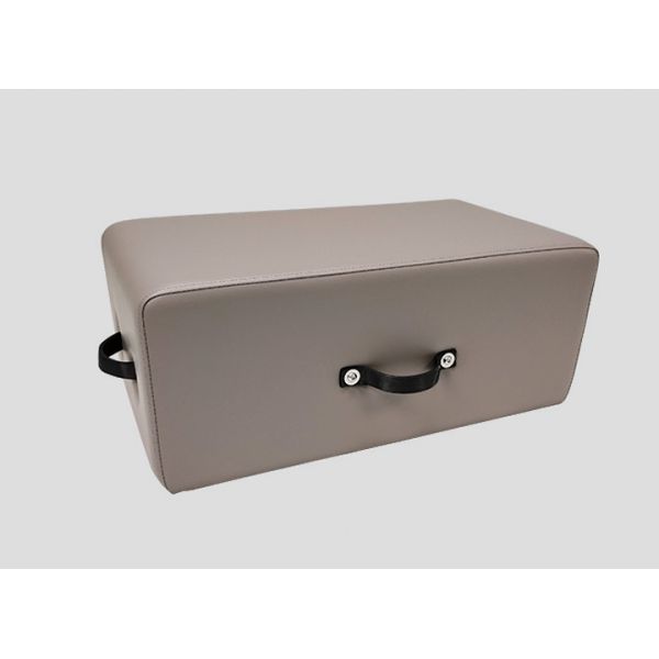 Tri Leather Sitting Box Dampened Snap On Breathable Skid Resistant Compact Pilates Accessories