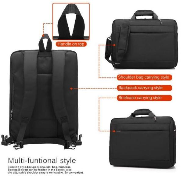 O portátil de Carry Waterproof Mens Luxury Business de 3 maneiras ensaca o saco da trouxa da pasta