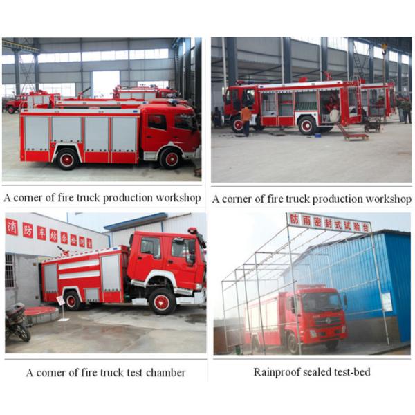 Red Color Fire Fighting Truck 5000 Liter Water And 1500 Liter Foam With High Pressure Pump