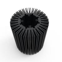 L'ODM noir a expulsé les radiateurs en aluminium de commande numérique par ordinateur pour le radiateur de LED