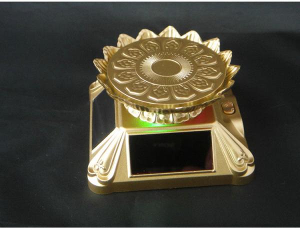 Lotus Tray Solar Display Stand Beautiful Acrylic Small Colorful Rotating Display Stand