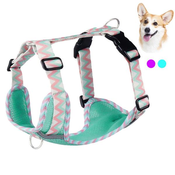 2023 Chengbei's Pet Supplies Dog Leash Vest with Reflective Strip and Solid
