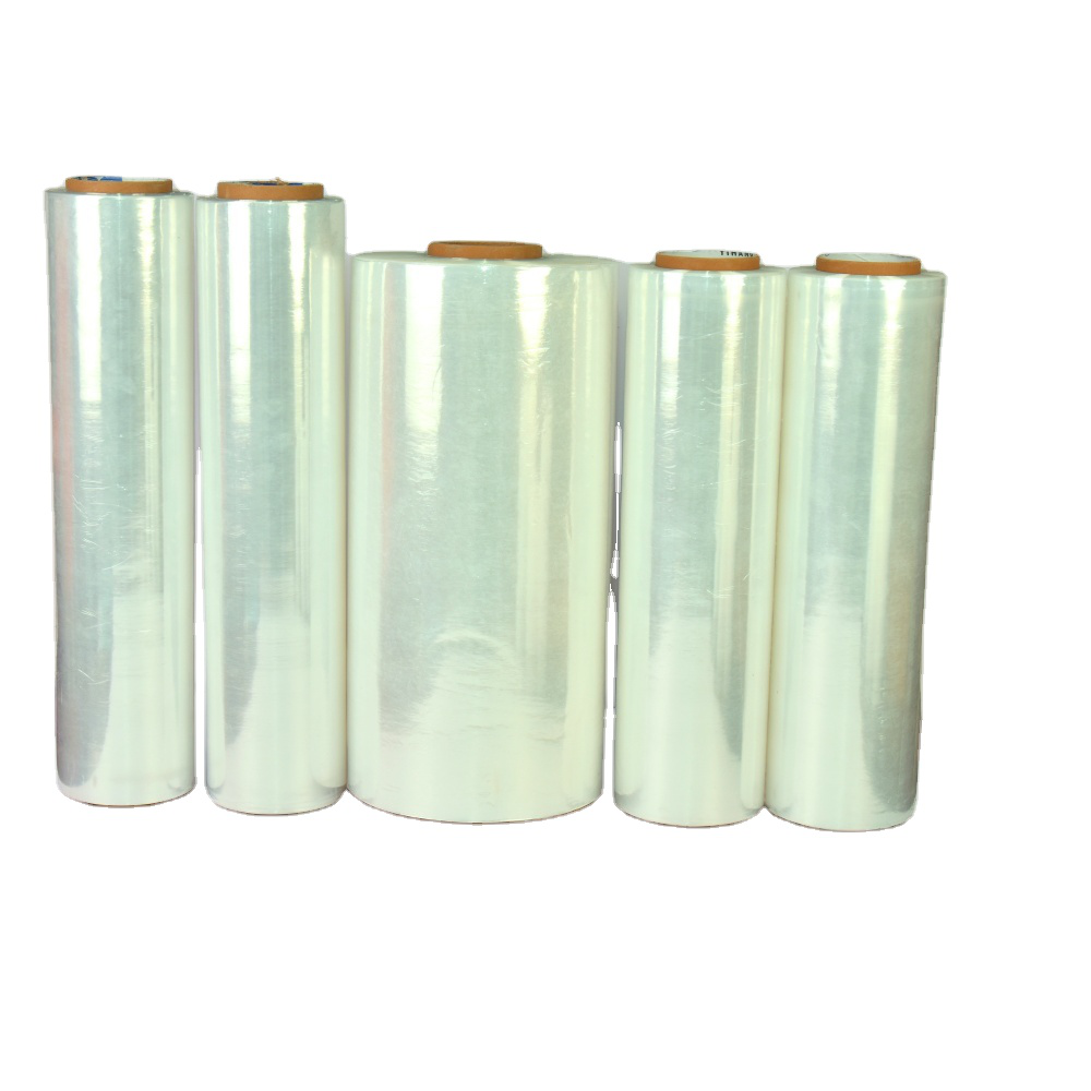 Moistureproof Soft High Impact PE Hand Stretch Film with High Transparency for Glass Ceramic Mechanical Casting Cargo Bundling