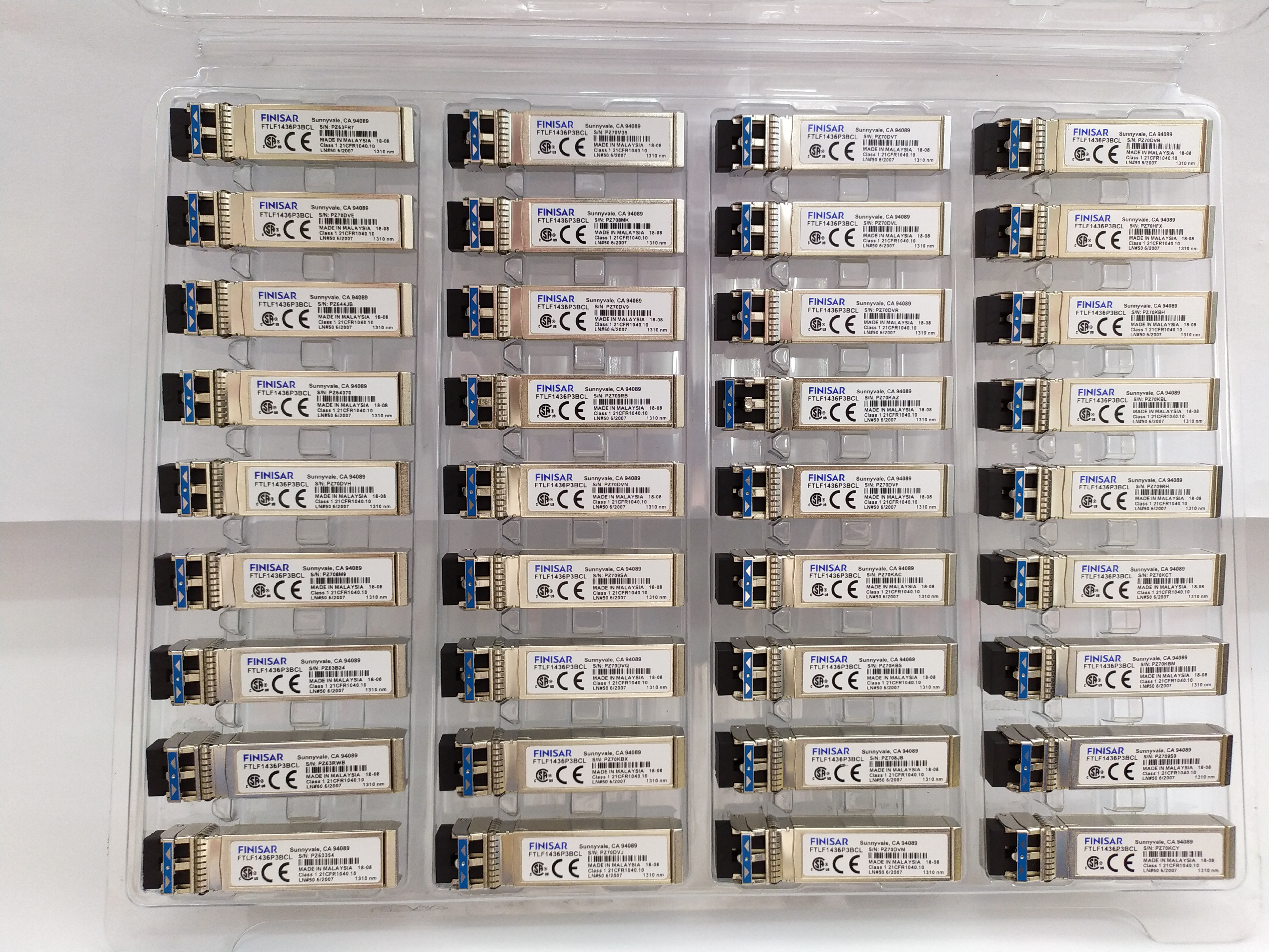 Оригинальный Finisar FTLX8574D3BCL 10Gb/S 850nm Multimode Datacom SFP+ Передатчик для волоконного канала 10G