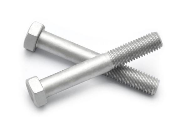 DIN931-1 ISO4014 Industrial Bolt Partially Threaded Dacromet Silver Gray Class 8.8 10.9