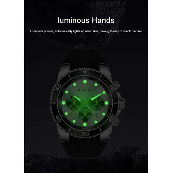 SHX Men's Quartz Watch · 3ATM Water Resistance | Luminous Dial