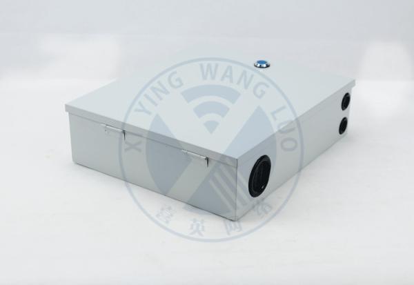 Indoor Cold rolled steel(SPCC)  Wall Mounted Fiber Optic Distribution Box with 2*1:8  PLC Port SC