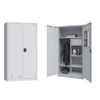 Armarios de armario de metal de 2 puertas Armario de ropa de acero Cerradura de flash