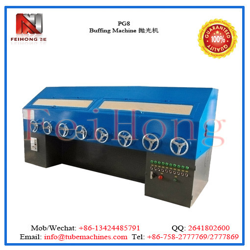 buffing machine for heating elements