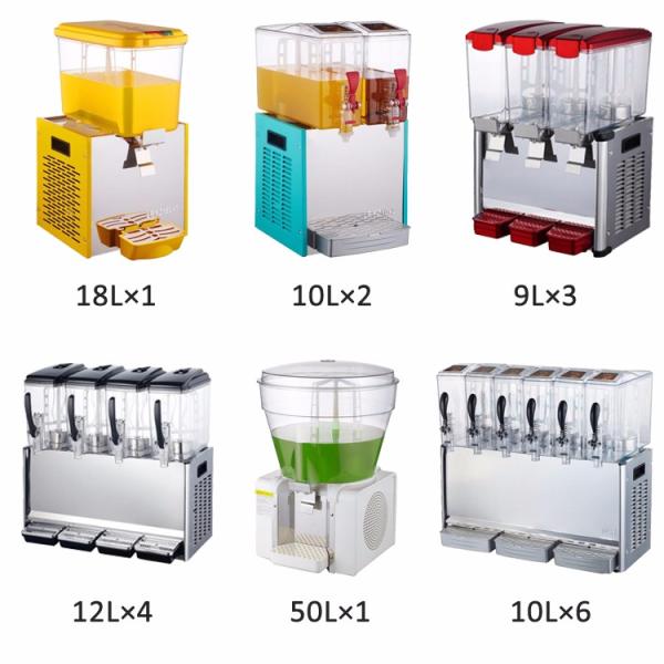 New Arrival Transparent Square Commercial Cold Juicer Dispenser