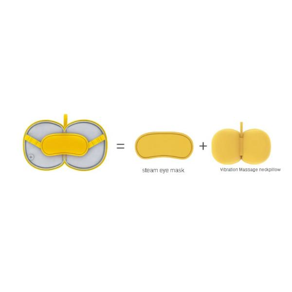 USB Timer Steam Eye Mask Multifunctional Massage Pillow for Neck and Shoulder Relaxation