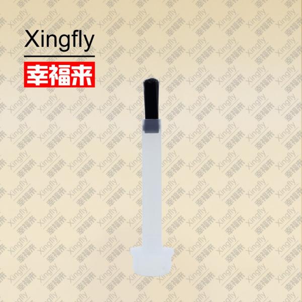 Flat Gel Nail Polish Brush Screw Cap Plastic Material For Bottles