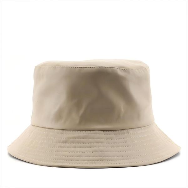 Personality Classical Plain color PU Bucket Cap Outdoor Fishing Cap