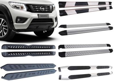Black And Silver Vehicle Running Boards For 2015 2018 Nissan Navara Pick Up Factories
