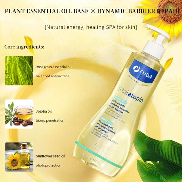 Natural Rose Grass Essence Moisturising Shower Oil Nourishing Moisturizing For Relaxing Bath