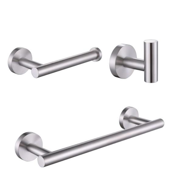 High End Bathroom Hardware Accessories Stainless Steel Coat Hooks Set