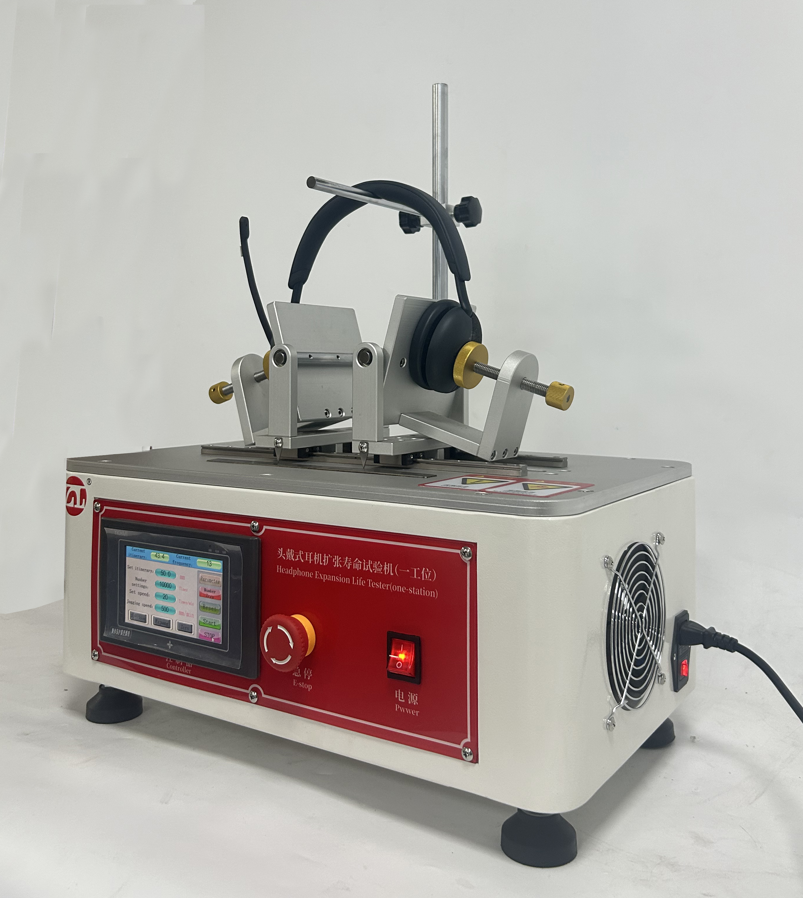 IEC 60068 IEC 60268 ASTM F2101 Headphone Expansion Life Tester Headset Headband Stretch Fatigue Testing Machine