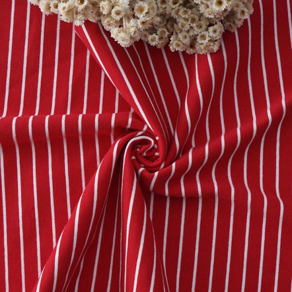 Чистая хлопчатовая полосатая вязаная ткань, цветовая полосатая ткань для джерси