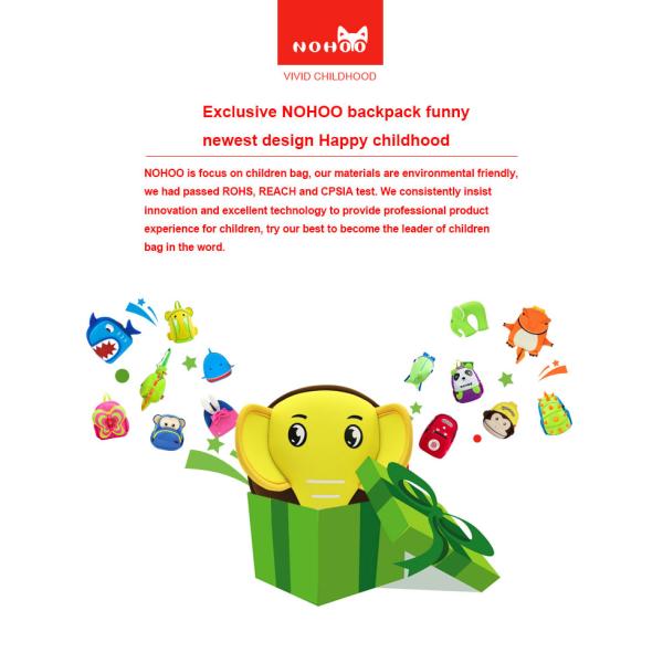 Lovely Blue / Coffe / Purple Neoprene Toddler Backpack For 1 Year Old