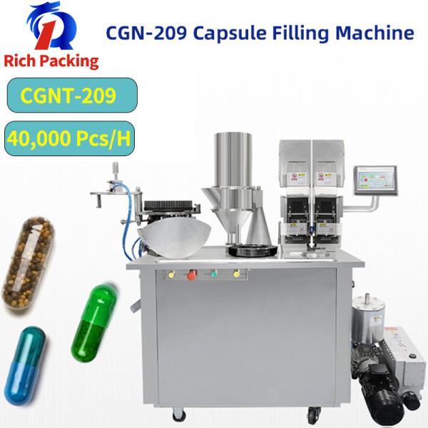 Double Loader Semi Auto Medicinal Capsule Maker Capsule Filling Machine
