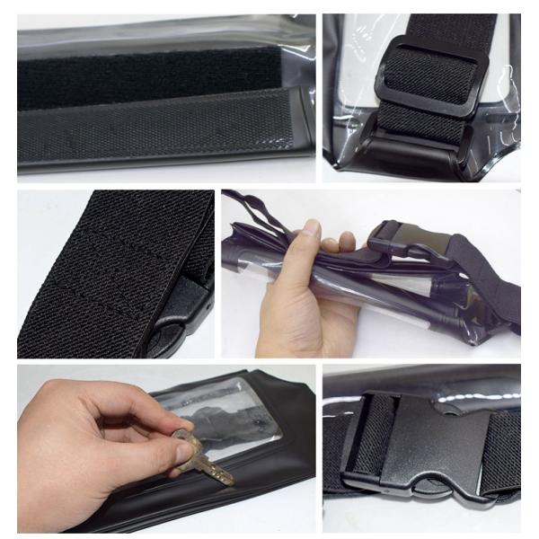 32*16 CM Outdoor Waterproof Bag , Cellphone Pouch Bag TPU Material