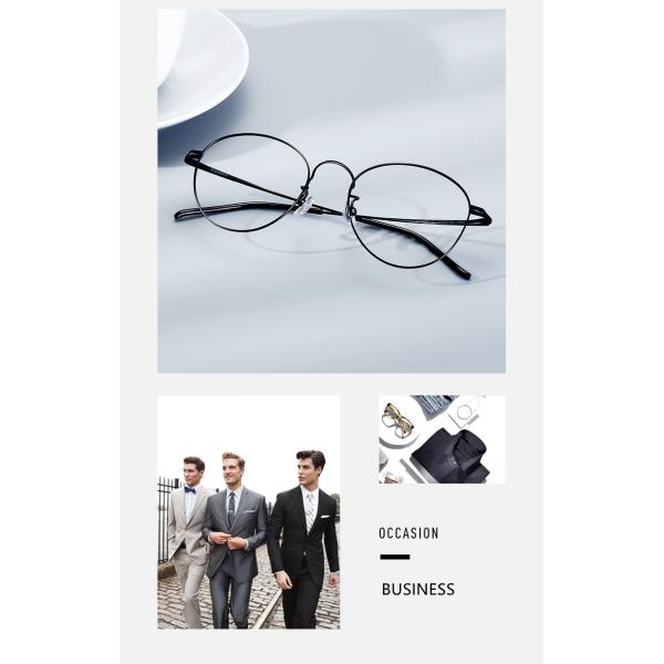 Round Optical Metal Eyeglasses Frames Men Women Myopia Fashion Wearing