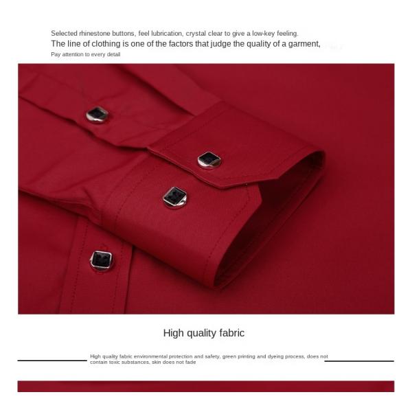 GALLERY White Long Sleeve Business Unisex Camisas Oversize Formal Shirts For Men's Polo Shirt clothes