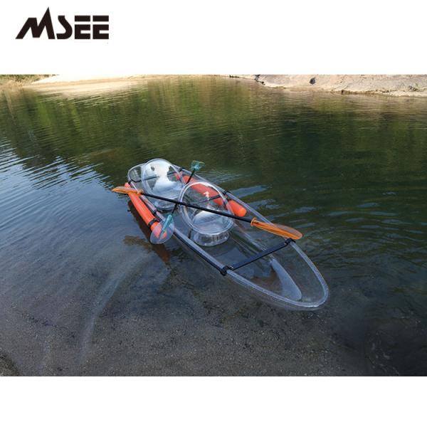 Accessories Free Clear Plastic Kayak Paddle Polycarbonate Glass Boat With Motor