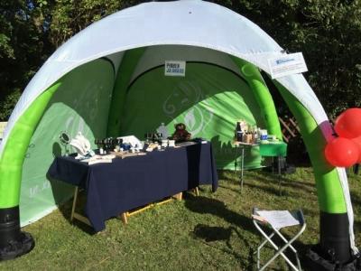 3x3 M Inflatable Trade Show Display Long Service Life Spider Type Heat Transfer Printing