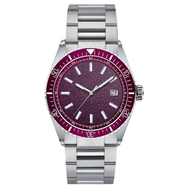 Stainless Steel Mens Automatic Watch Ceramic Bezel Shock Resistant