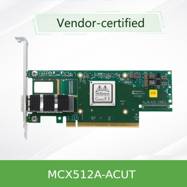 Tarjeta MCX512A-ACUT de Ethernet de la tarjeta de red de SFP28 10GbE/25GbE Mellanox X8 PCIE