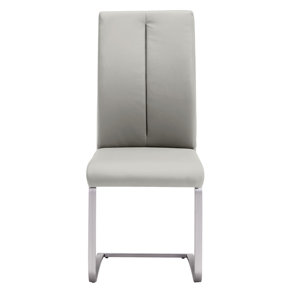 Stainless Steel 60KGS 44cm 56cm Armless Dining Chair
