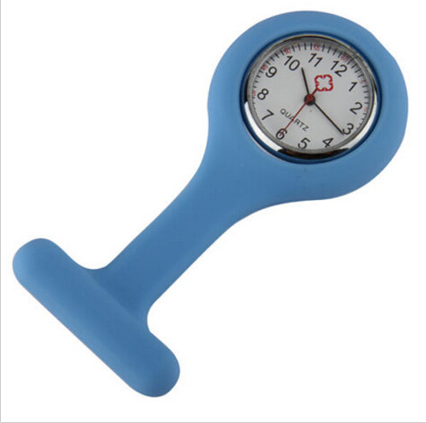 Chinese Movt SL68 Silicone Nurse Fob Watch Medical Watch Clip Printed Logo On Interchangable Watch Face For Doctors