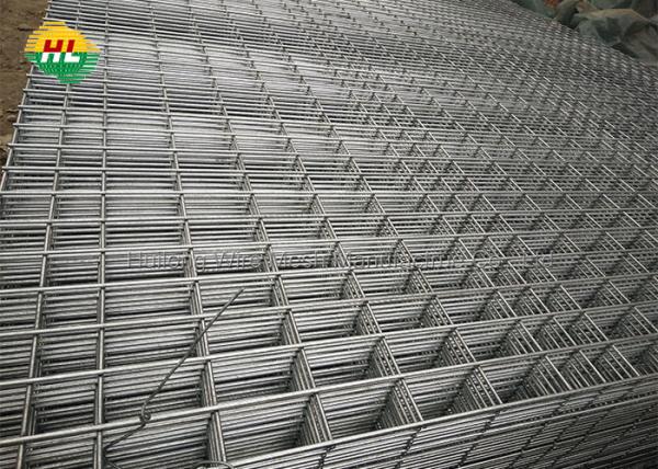 HUILONG Construction Site Galvanized Welded Wire Fence Panels 50x100mm Mesh