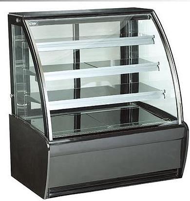 Energy Saving Cake Display Chiller , Refrigerated Cake Display Case