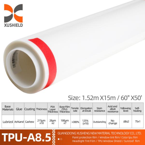 XUSHIELD Manufacturer Wholesale Clear Car Film Auto-adhesivo Anti-Razões Auto-Cure TPU PPF Proteção de tinta de filme