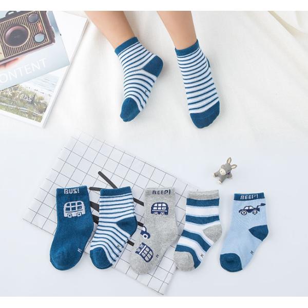 Autumn Knitting Kids Colorful Socks / Kids Sports Socks Soft Hand Feeling