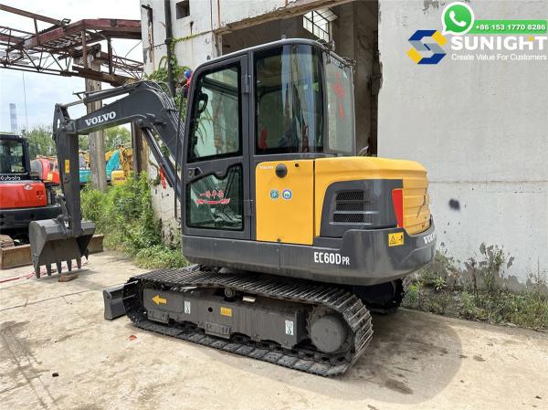 Yishun Small Digger 6Ton EC60 Second Hand VOLVO Mini Original Excavator For Mining